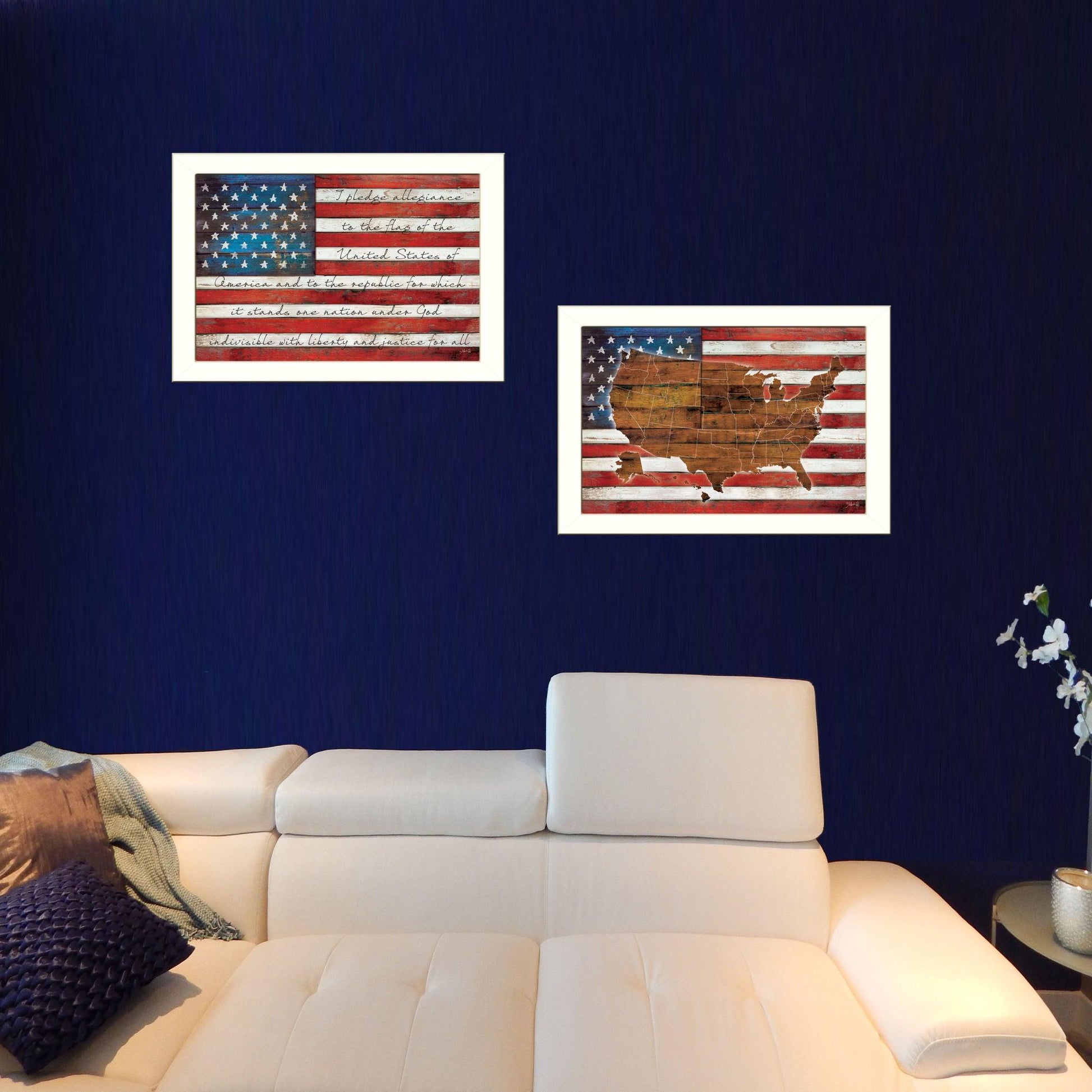 "American Flags Collection" 2-Piece Printed Wall Art By Marla Rae