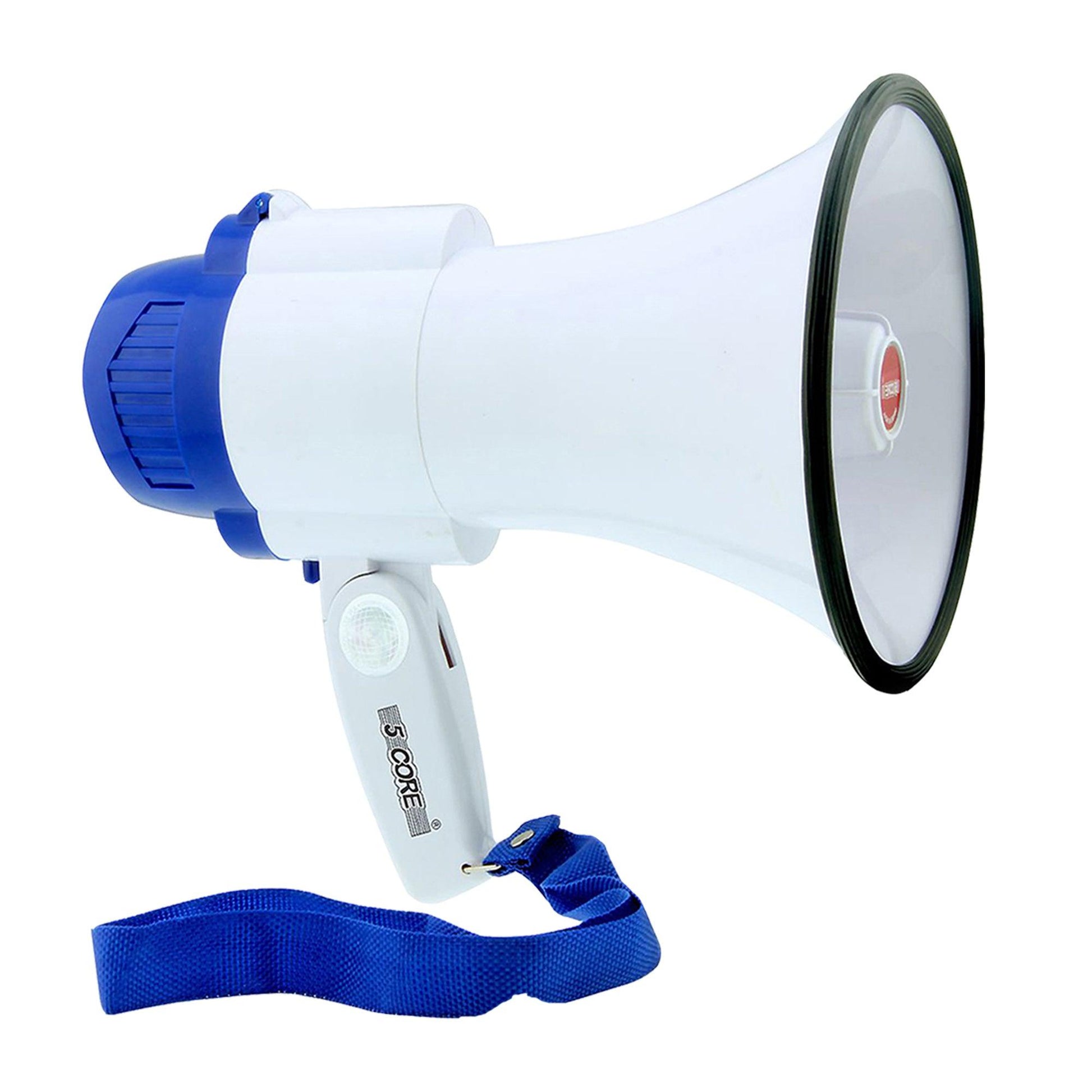 5 Core Cheer Megaphone Bullhorn with Siren & Voice Recording 8R