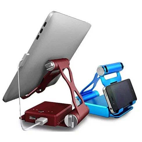 Podium stand with up to 2x battery for iPad, iPhone, and smart gadgets