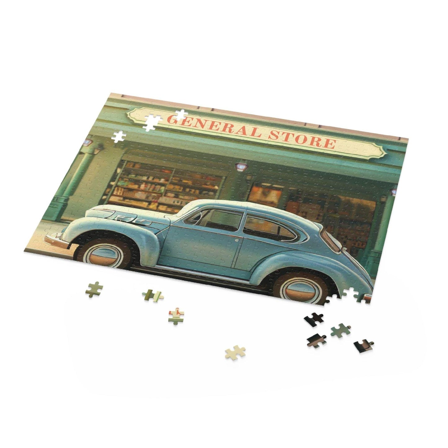 Retro General Store Front Jigsaw Puzzle 500-Piece